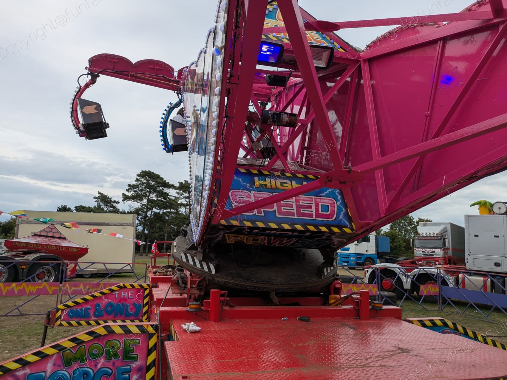 Zoe Tuckers G-Force ride at Cleethorpes Showground
